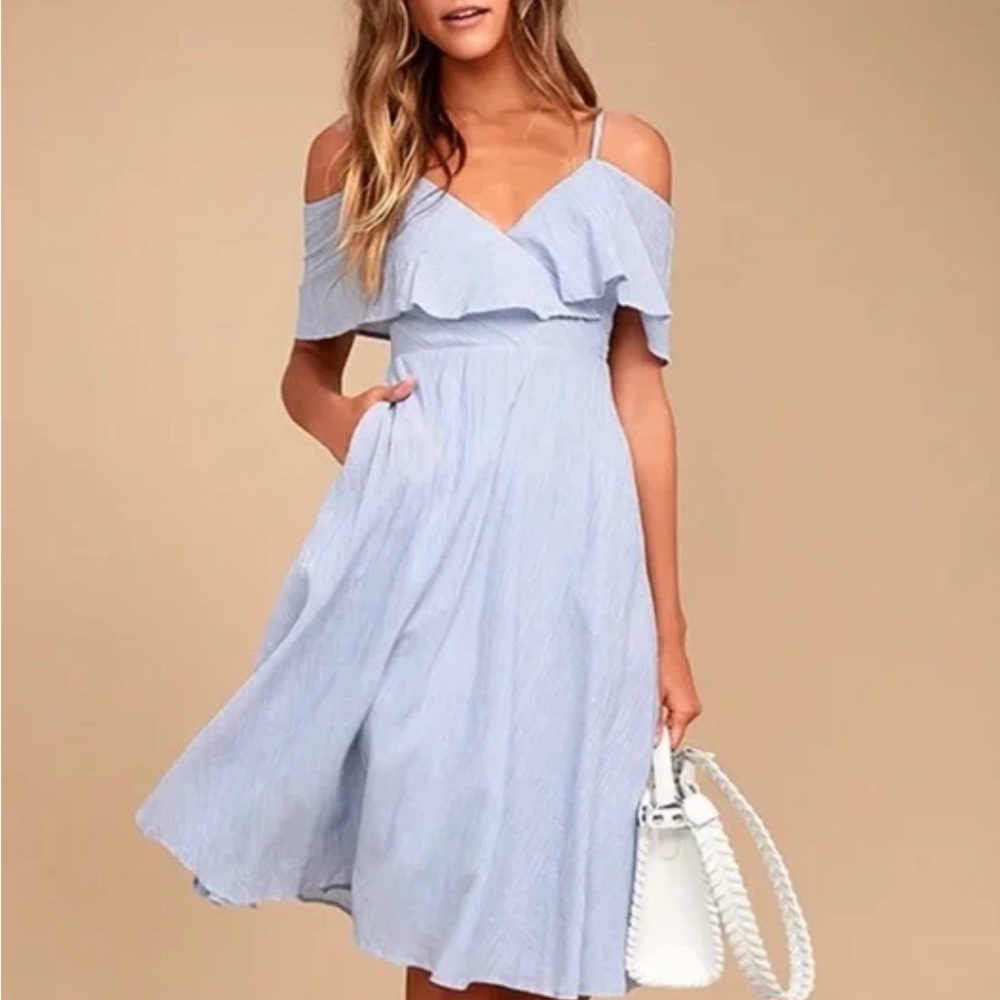 Lulus small blue dress